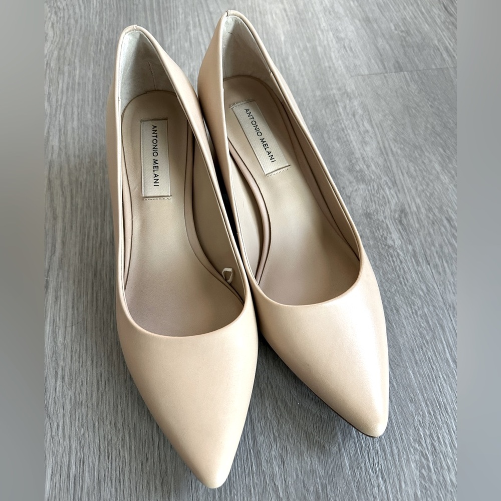 Antonio Melani Shoes Blush Leather Pumps WOMEN US 7.5